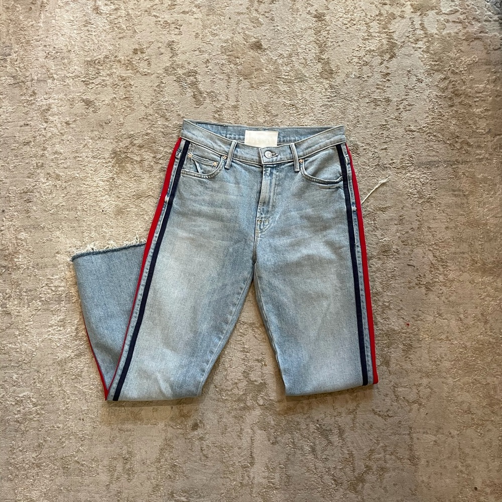 Mother Insider Crop Step Frey Jeans